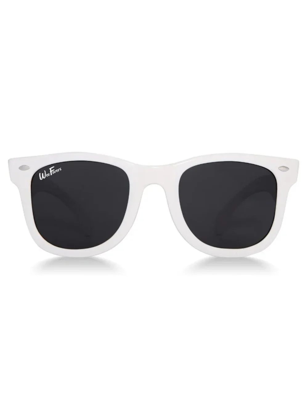WEEFARERS Original White Sunglasses Size Ages 7-12 NEW NIB